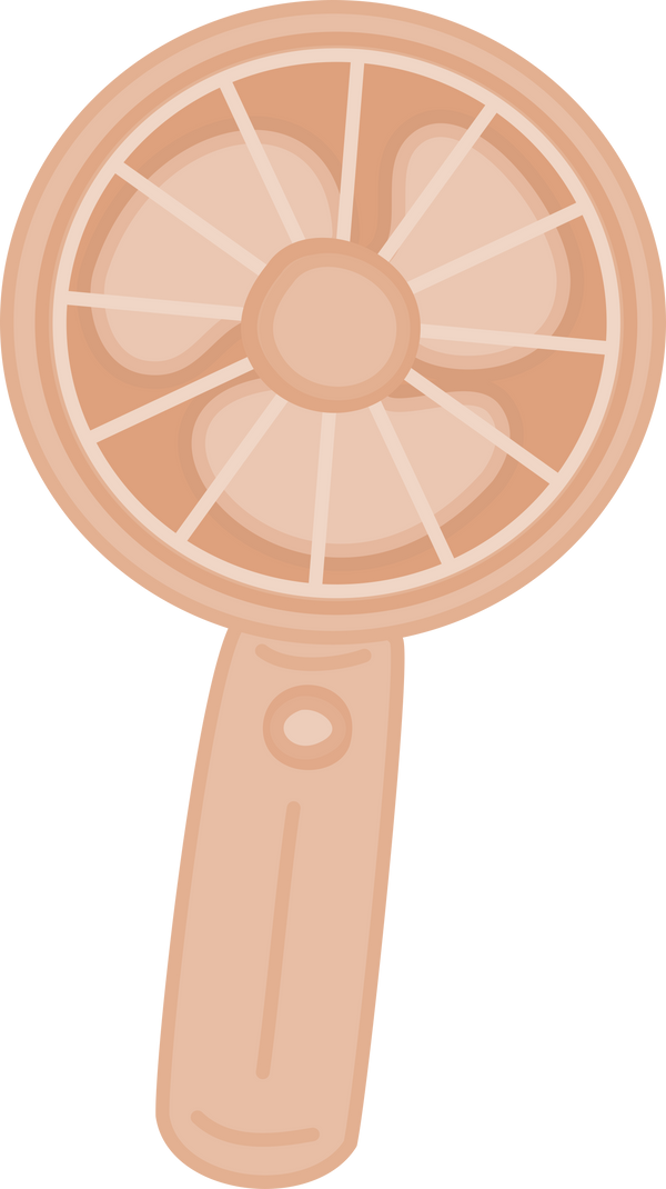 Pink Mini Fan Illustration